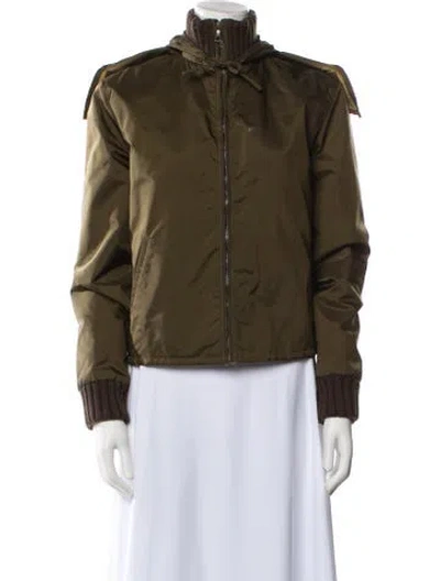 Pre-owned Miu Miu Vintage 1999 Utility Jacket In Green