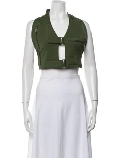 Pre-owned Miu Miu Vintage 1999 Vest In Green