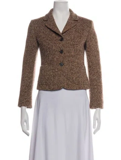 Pre-owned Miu Miu Vintage 2000's Blazer In Brown