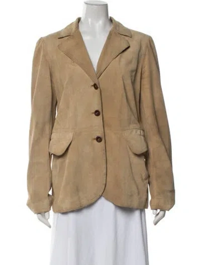 Pre-owned Miu Miu Vintage 2000's Blazer In Neutrals
