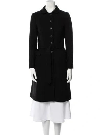 Pre-owned Miu Miu Vintage 2000's Coat In Black