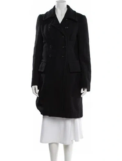 Pre-owned Miu Miu Vintage 2000's Coat In Black