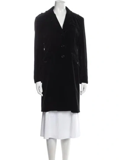Pre-owned Miu Miu Vintage 2000's Coat In Black