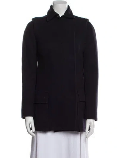 Pre-owned Miu Miu Vintage 2000's Coat In Blue