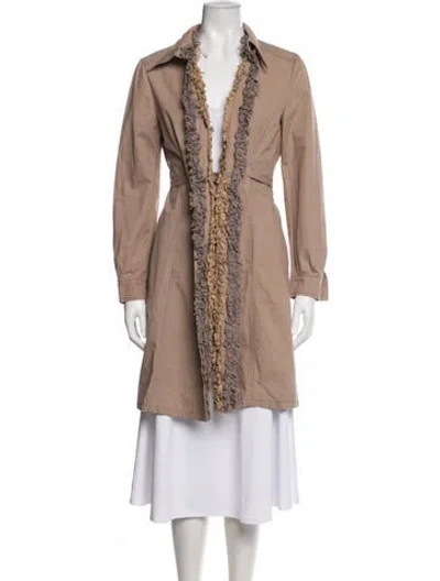 Pre-owned Miu Miu Vintage 2000's Coat In Brown