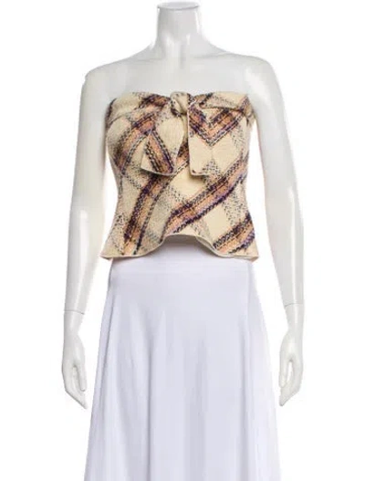 Pre-owned Miu Miu Vintage 2000 Crop Top In Brown