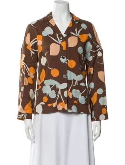 Pre-owned Miu Miu Vintage 2000's Jacket In Brown