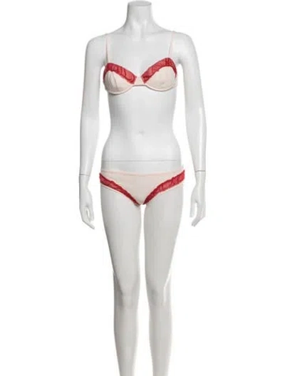 Pre-owned Miu Miu Vintage 2000's Lounge Set In Pink/red