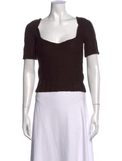 Pre-owned Miu Miu Vintage 2000 Sweater In Brown