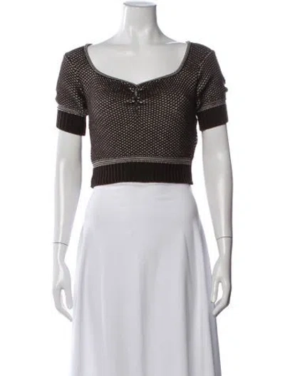 Pre-owned Miu Miu Vintage 2000 Sweater In Brown