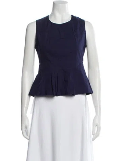 Pre-owned Miu Miu Vintage 2000's Top In Blue