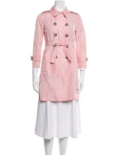 Pre-owned Miu Miu Vintage 2000's Trench Coat In Pink