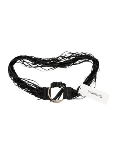 Pre-owned Miu Miu Vintage 2000's Waist Belt In Black