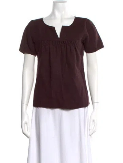 Pre-owned Miu Miu Vintage 2001 Blouse In Burgundy