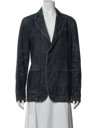 Pre-owned Miu Miu Vintage 2001 Denim Jacket In Blue