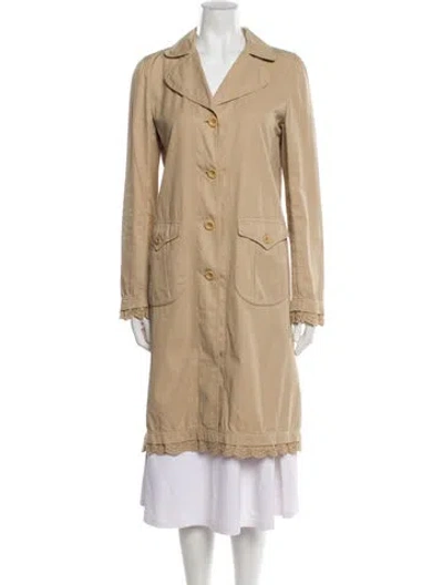Pre-owned Miu Miu Vintage 2002 Coat In Neutral