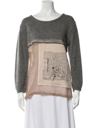 Pre-owned Miu Miu Vintage 2003 Sweater In Grey
