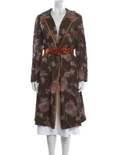 Pre-owned Miu Miu Vintage 2004 Coat In Brown