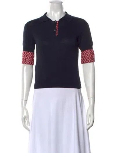 Pre-owned Miu Miu Vintage 2004 Polo In Blue