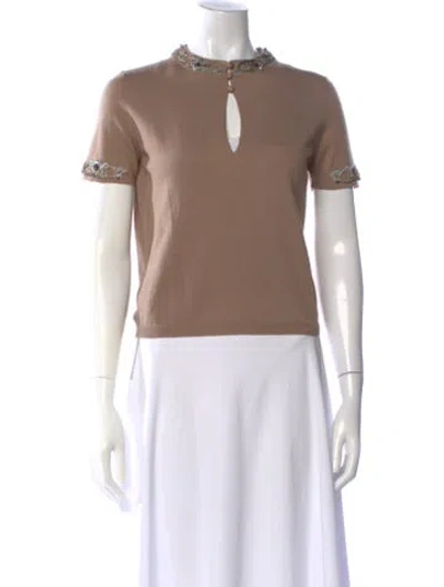 Pre-owned Miu Miu Vintage 2004 Polo In Neutral