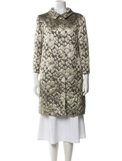 Pre-owned Miu Miu Vintage 2004 Trench Coat In Gold