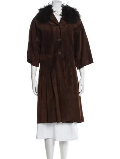 Pre-owned Miu Miu Vintage 2005 Coat In Brown