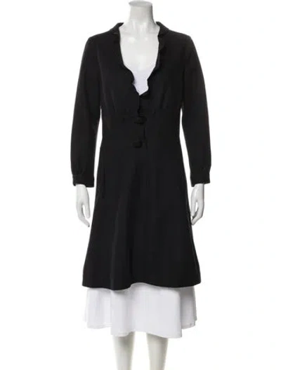 Pre-owned Miu Miu Vintage 2006 Coat In Black