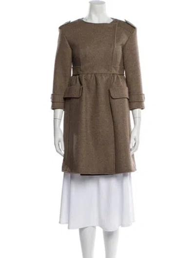 Pre-owned Miu Miu Vintage 2006 Coat In Brown