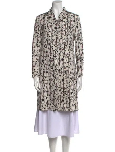 Pre-owned Miu Miu Vintage 2006 Coat In Neutral