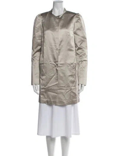 Pre-owned Miu Miu Vintage 2006 Coat In Neutral