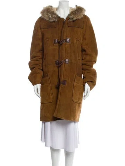 Pre-owned Miu Miu Vintage 2006 Fur Coat In Brown