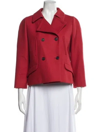 Pre-owned Miu Miu Vintage 2007 Blazer In Red