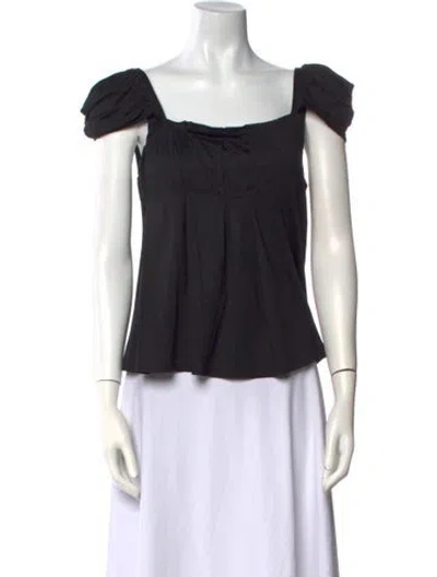 Pre-owned Miu Miu Vintage 2007 Blouse In Black