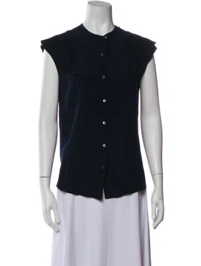 Pre-owned Miu Miu Vintage 2007 Blouse In Blue