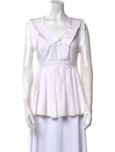 Pre-owned Miu Miu Vintage 2007 Blouse In White