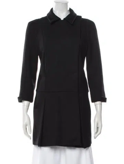 Pre-owned Miu Miu Vintage 2007 Coat In Black