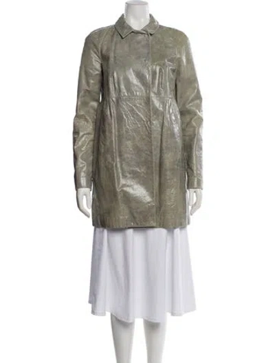Pre-owned Miu Miu Vintage 2007 Coat In Gray