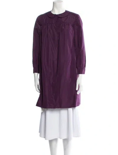 Pre-owned Miu Miu Vintage 2007 Coat In Purple