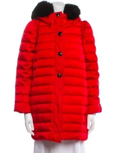 Pre-owned Miu Miu Vintage 2007 Down Coat In Red