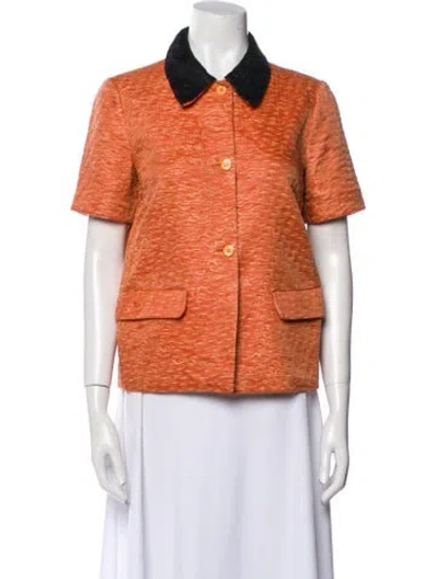 Pre-owned Miu Miu Vintage 2007 Evening Jacket In Orange