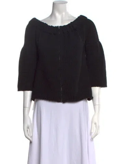Pre-owned Miu Miu Vintage 2007 Sweater In Black