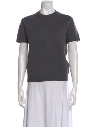 Pre-owned Miu Miu Vintage 2007 Top In Gray