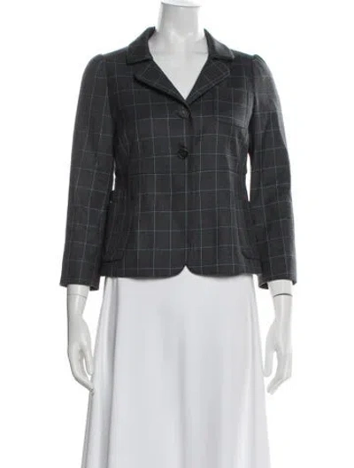 Pre-owned Miu Miu Vintage 2008 Blazer In Grey