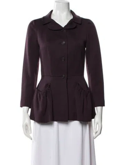 Pre-owned Miu Miu Vintage 2008 Blazer In Purple