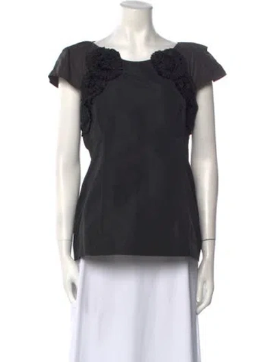 Pre-owned Miu Miu Vintage 2008 Blouse In Black