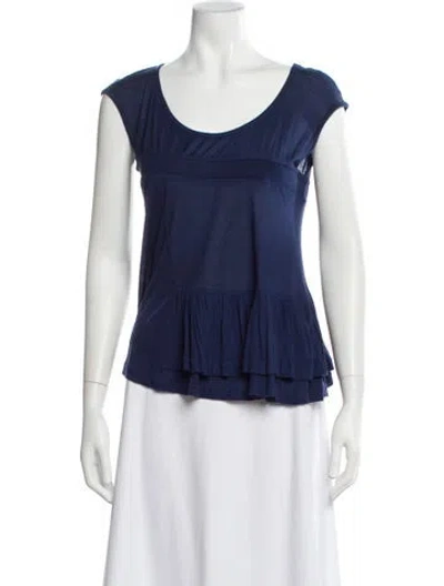 Pre-owned Miu Miu Vintage 2008 Top In Blue