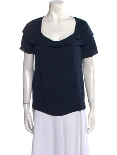 Pre-owned Miu Miu Vintage 2008 T-shirt In Blue