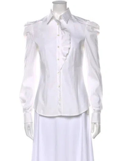 Pre-owned Miu Miu Vintage 2009 Blouse In White