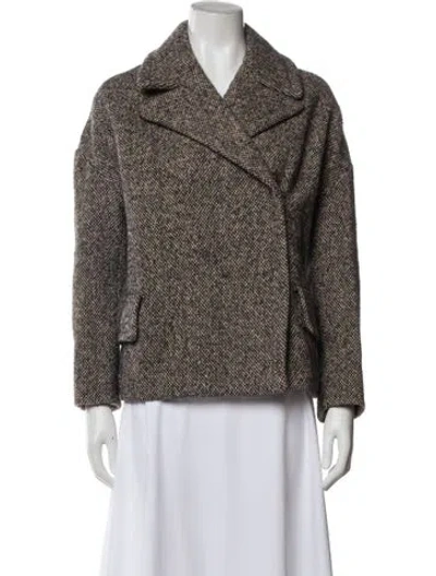 Pre-owned Miu Miu Vintage 2009 Coat In Gray