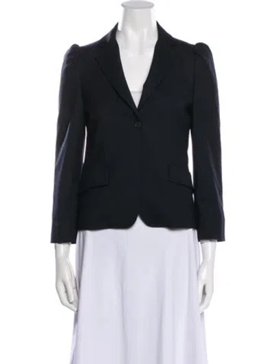 Pre-owned Miu Miu Vintage 2010 Blazer In Blue
